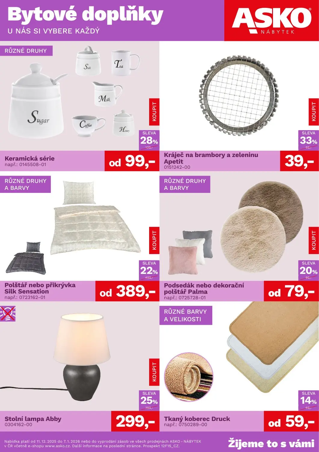 Bytové doplňky za skvělé ceny