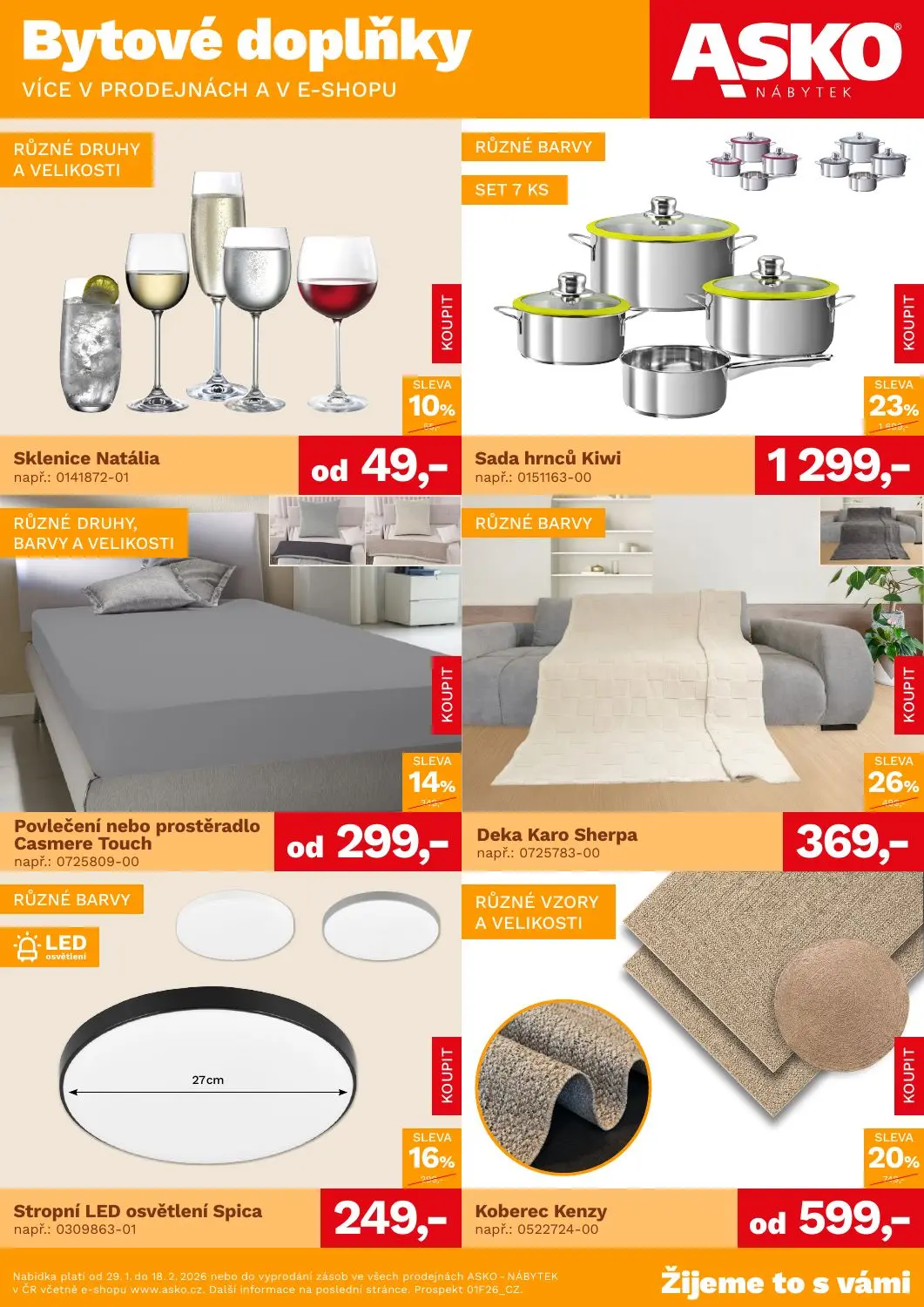 ASKO NÁBYTEK - Bytové doplňky za skvělé ceny