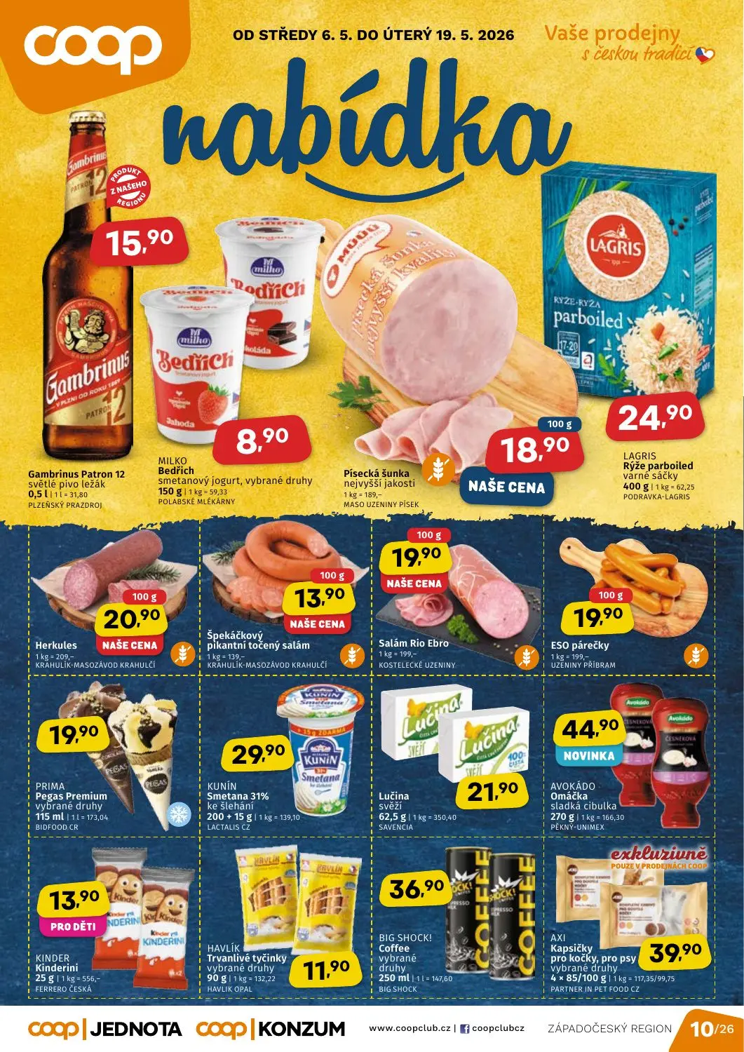 Západočeský region COOP Jednota a Konzum