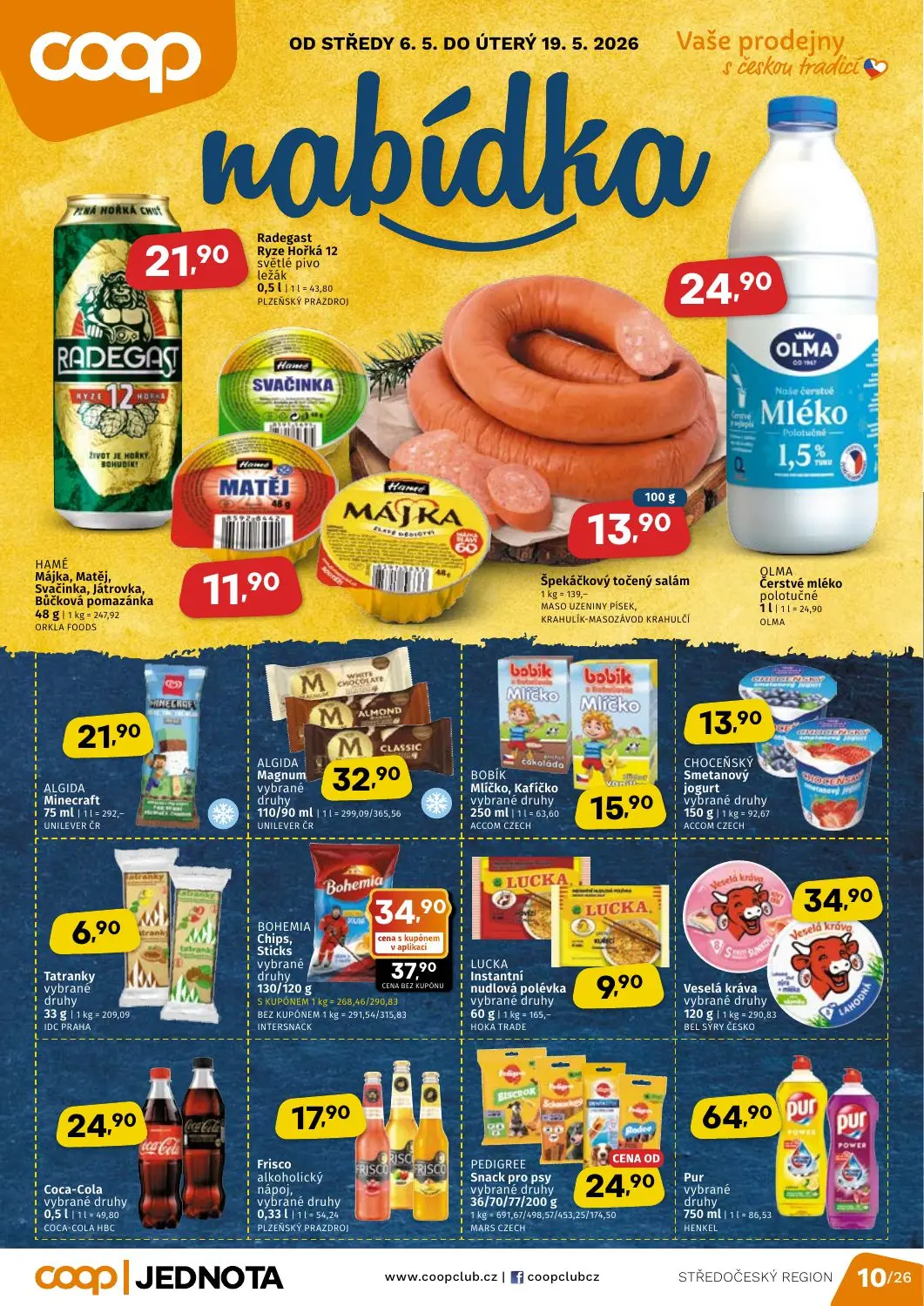 Středočeský region COOP Jednota