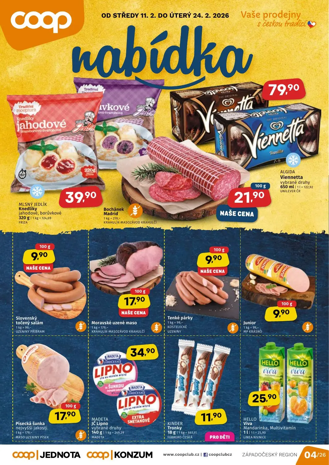 Západočeský region COOP Jednota a Konzum