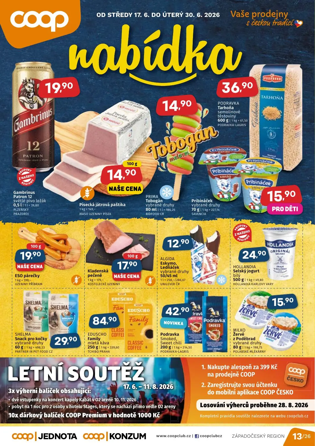 Západočeský region COOP Jednota a Konzum