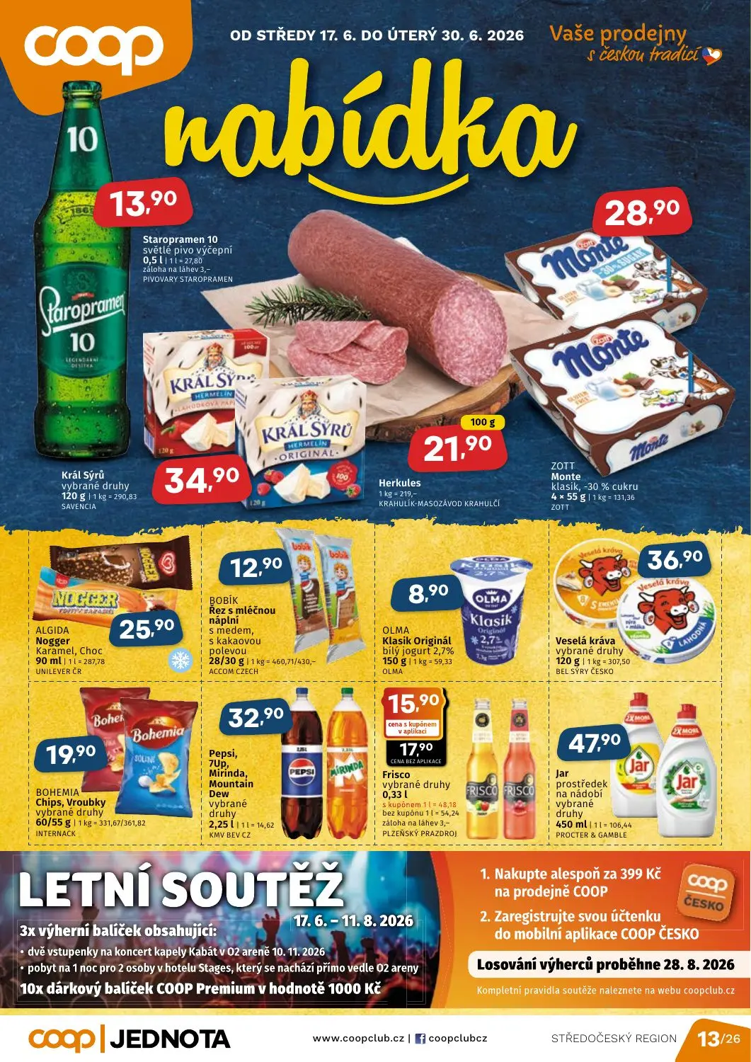 Středočeský region COOP Jednota