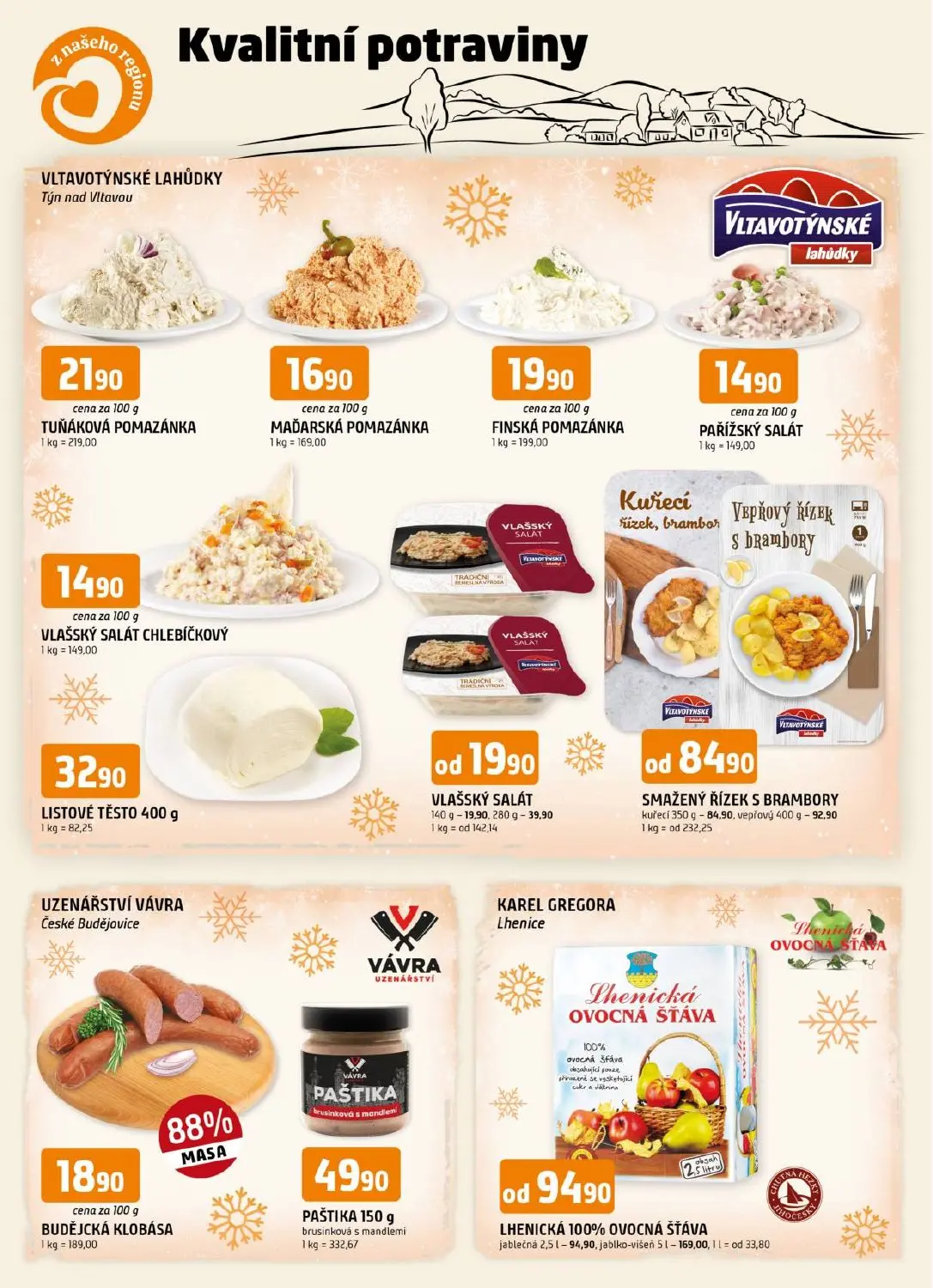 Kvalitní potraviny z našeho regionu