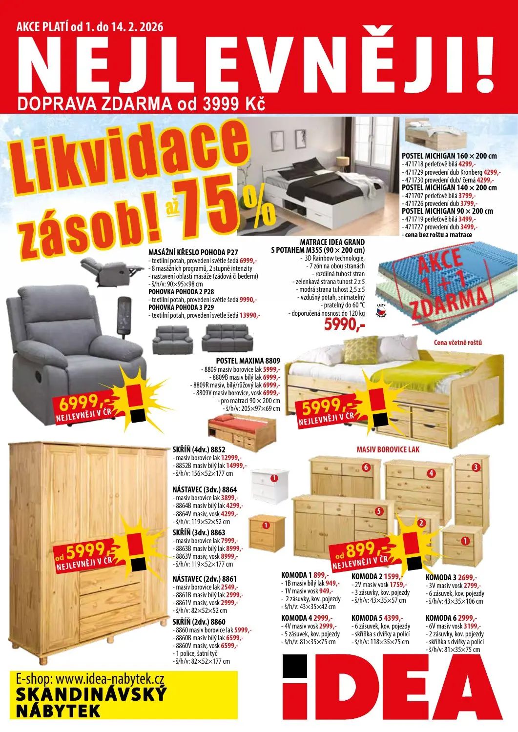 Likvidace zásob! Až 75%