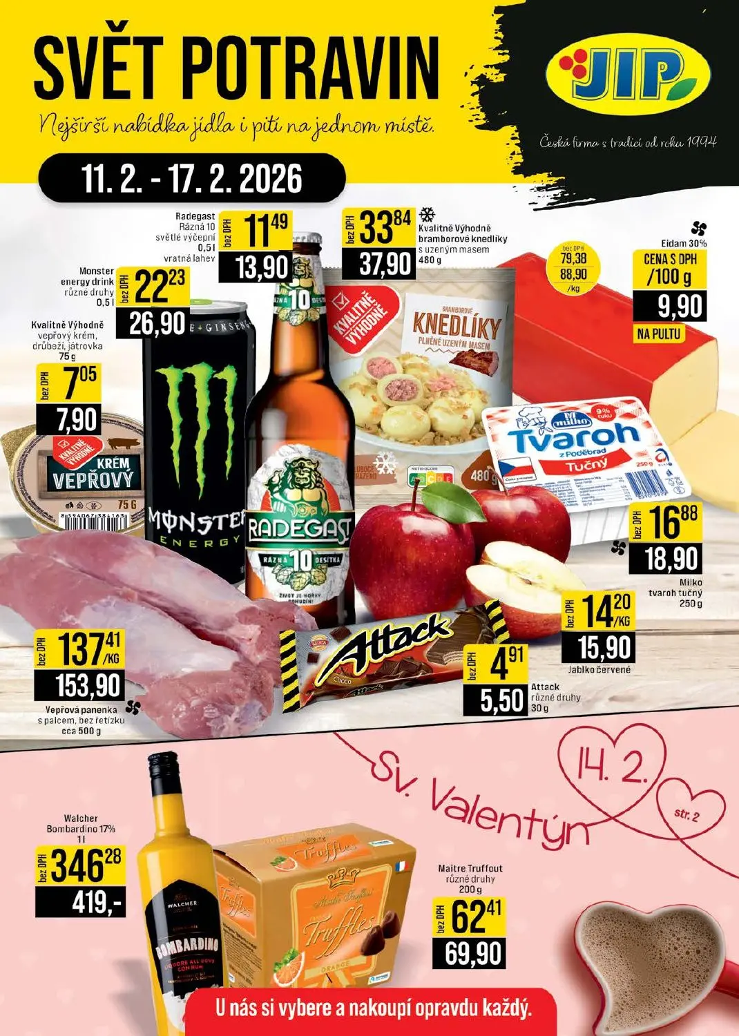 Leták Svět potravin (Brno, Jilemnice, Karlove Vary, Olomouc, Ostrava, Pardubice, Polička,Praha, Zlín)