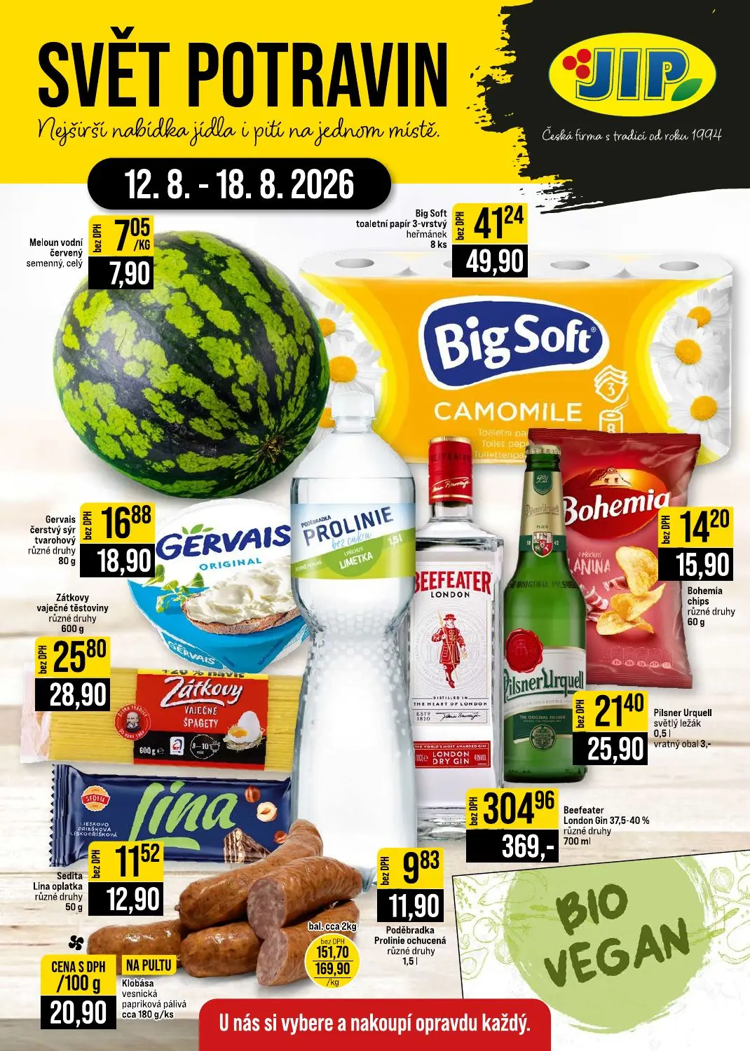 Leták Svět potravin (Brno, Jilemnice, Karlove Vary, Olomouc, Ostrava, Pardubice, Polička,Praha, Zlín)