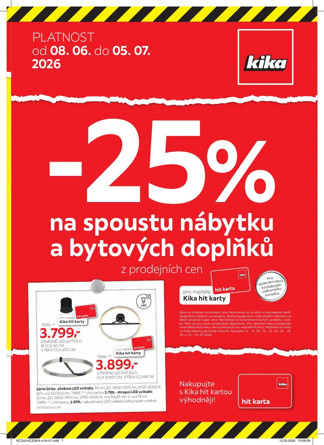 -25% na spoustu nábytku a bytových doplňků z prodejních cen