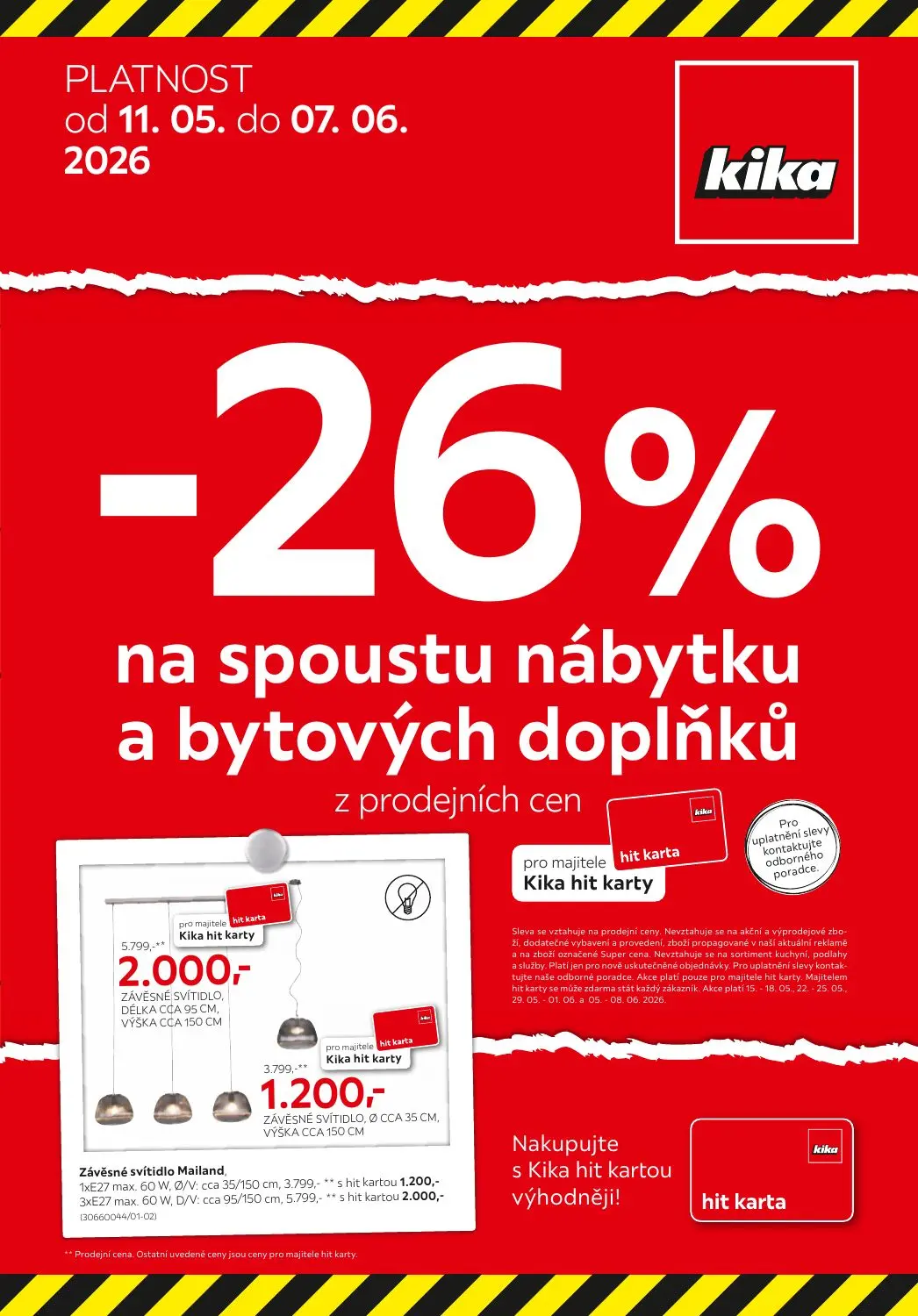 -26% na spoustu nábytku a bytových doplňků