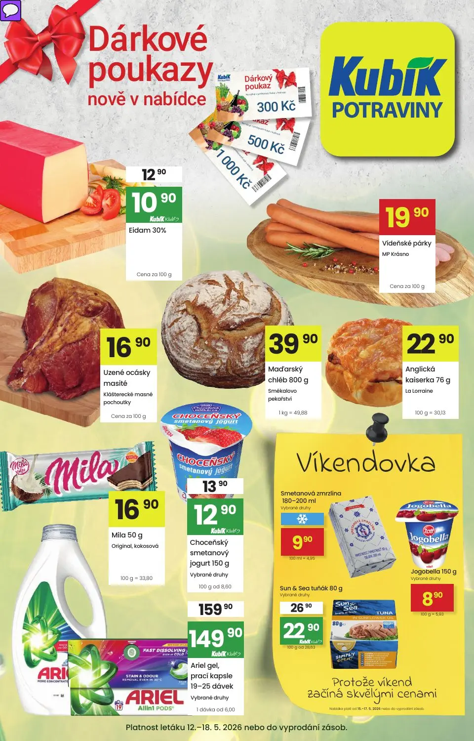 Dárkové poukazy nově v nabídce
