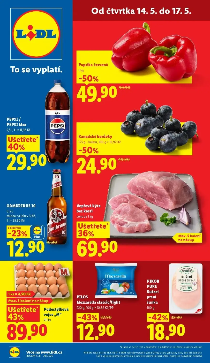 Akční leták OD ČTVRTKA