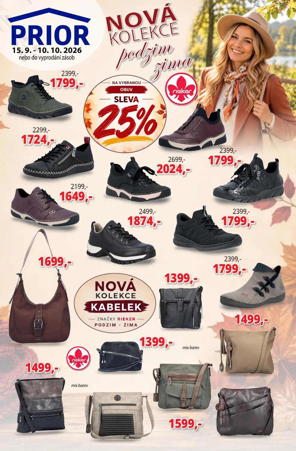 AKČNÍ NABÍDKA OBUVI A DOPLŇKŮ