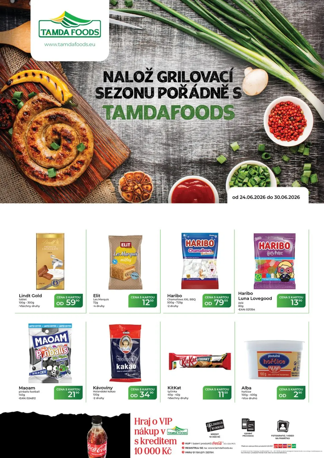 NALOŽ GRILOVACÍ
SEZONU POŘÁDNĚ S
TAMDAFOODS