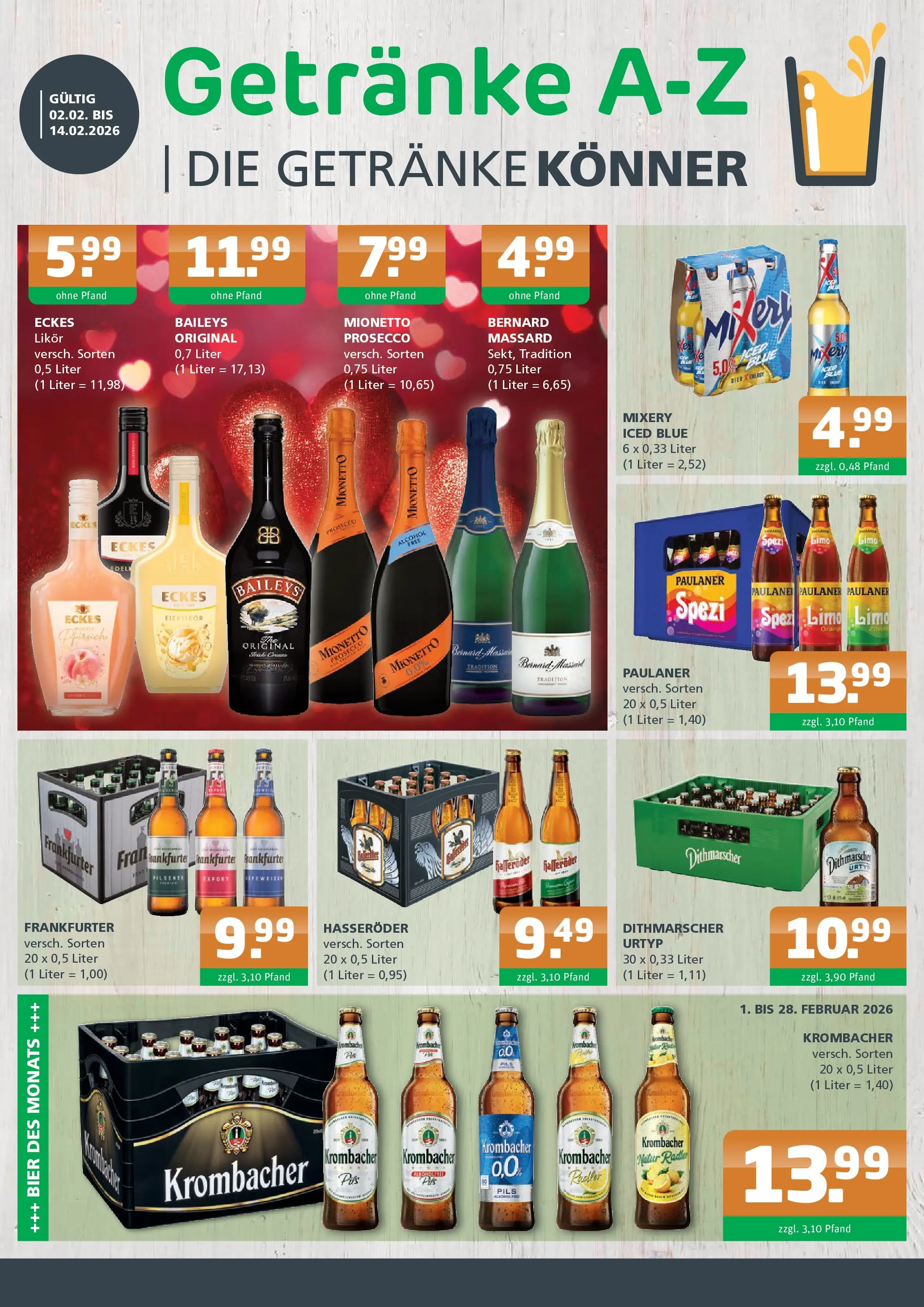 Getränke A-Z: Getränkeangebote