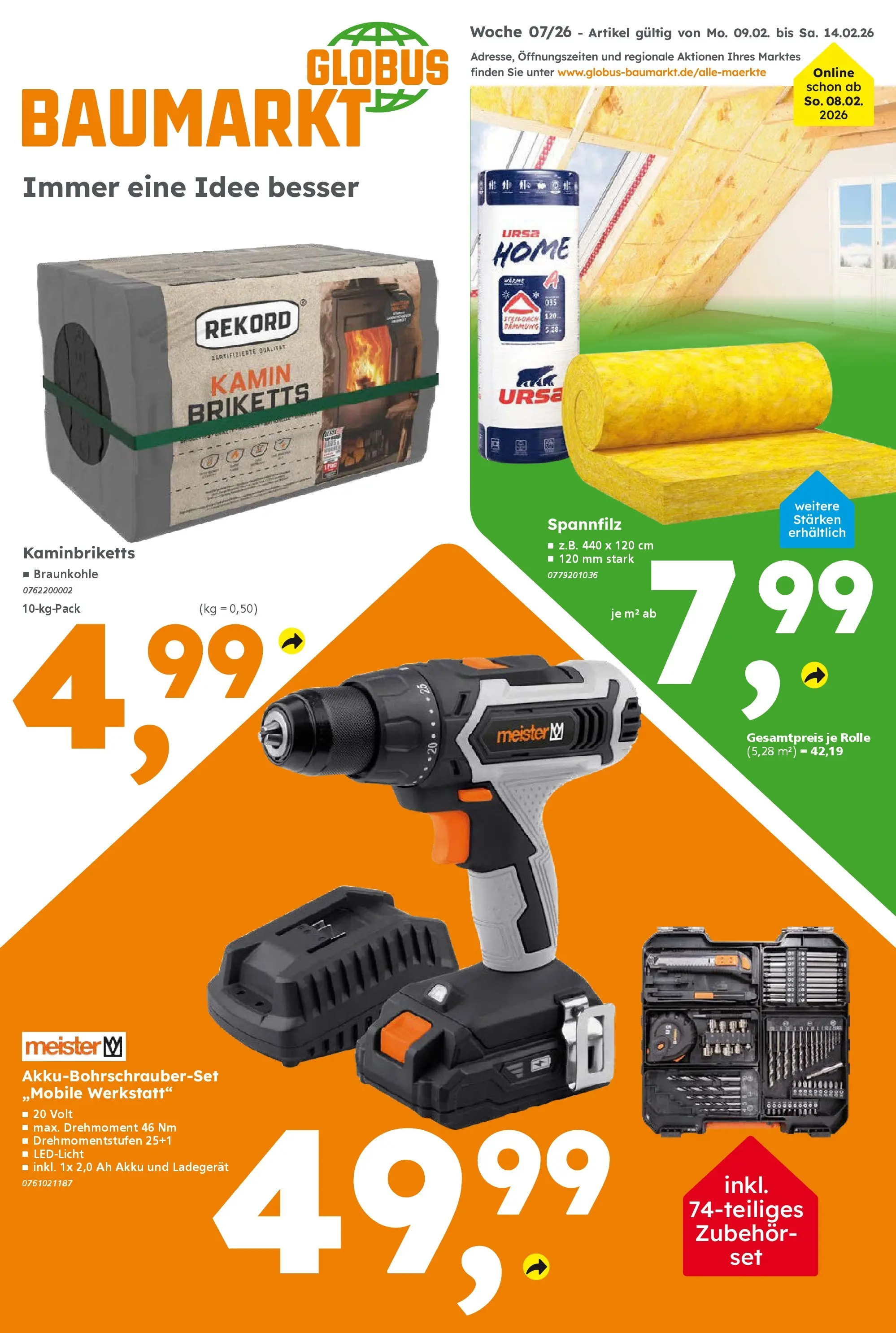 Globus Baumarkt: Wochenangebote