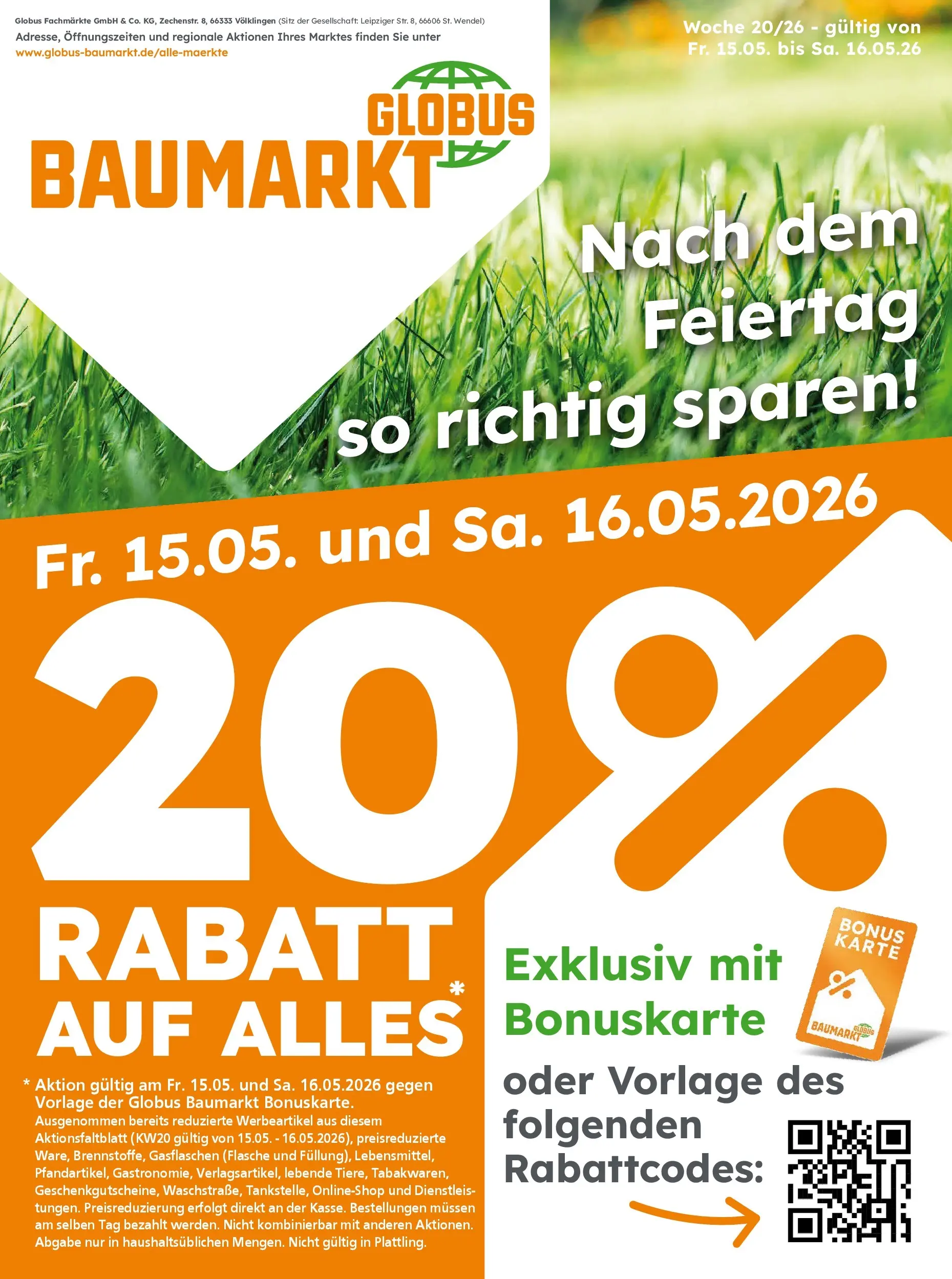 Globus Baumarkt: Wochenangebote