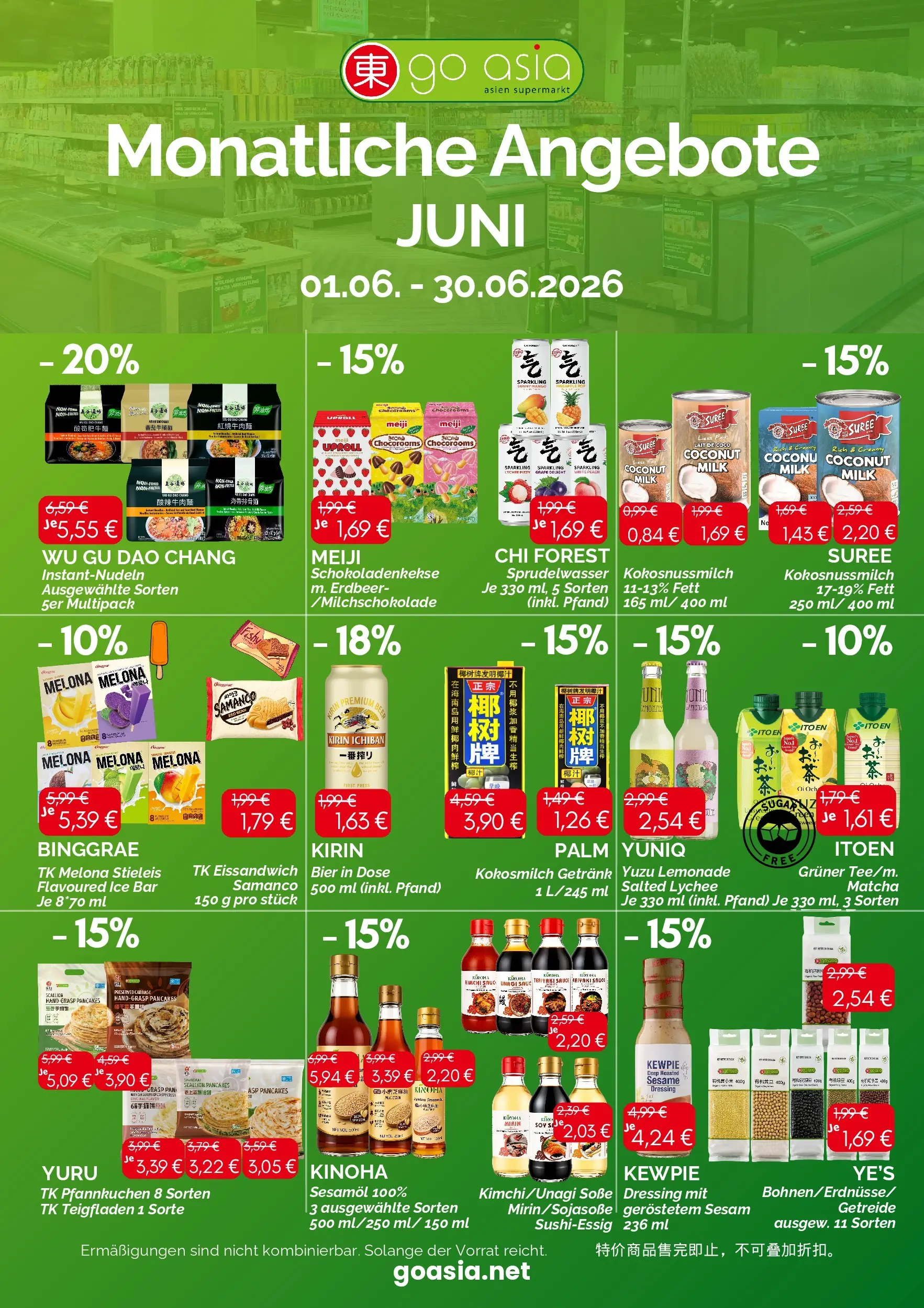 Go Asia: Angebote Juni