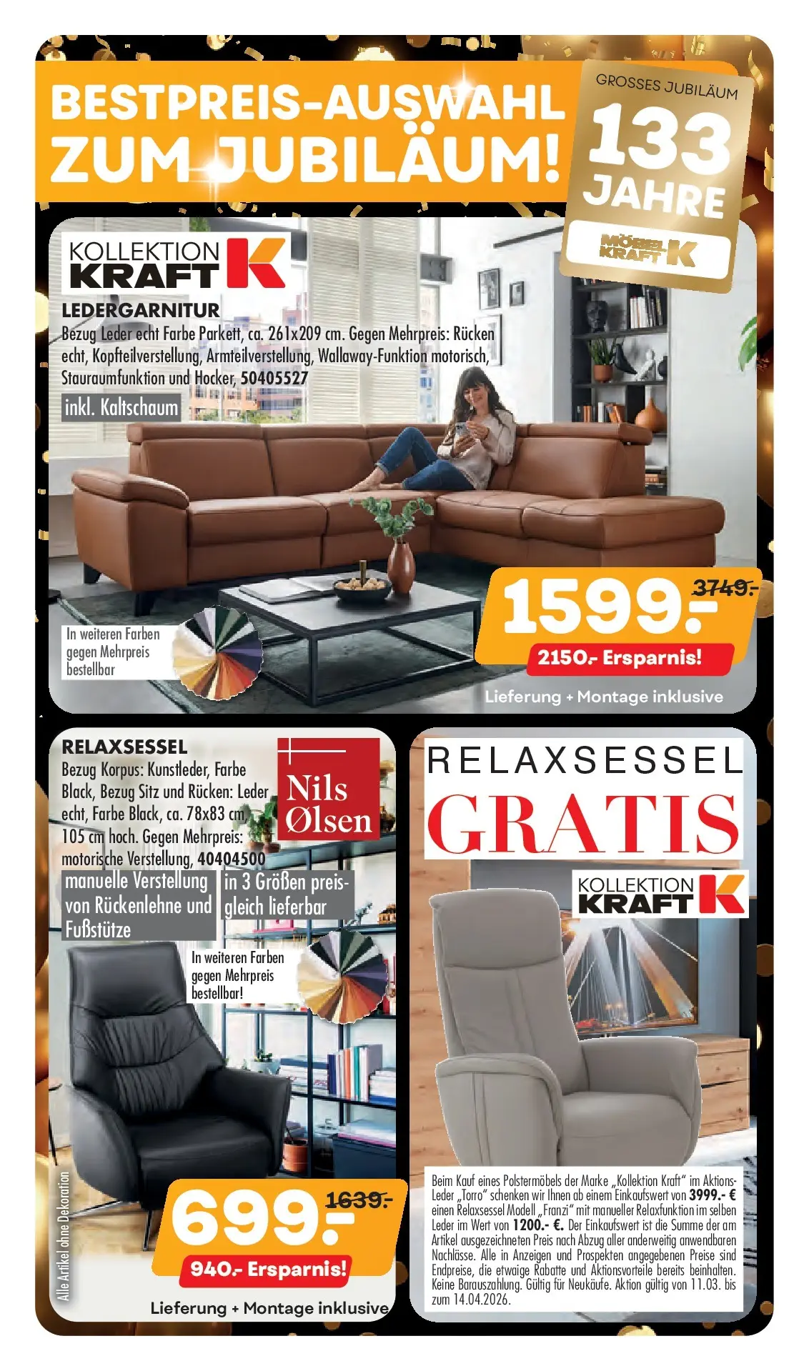 Möbel Kraft: Bestpreis-Auswahl zum Jubiläum