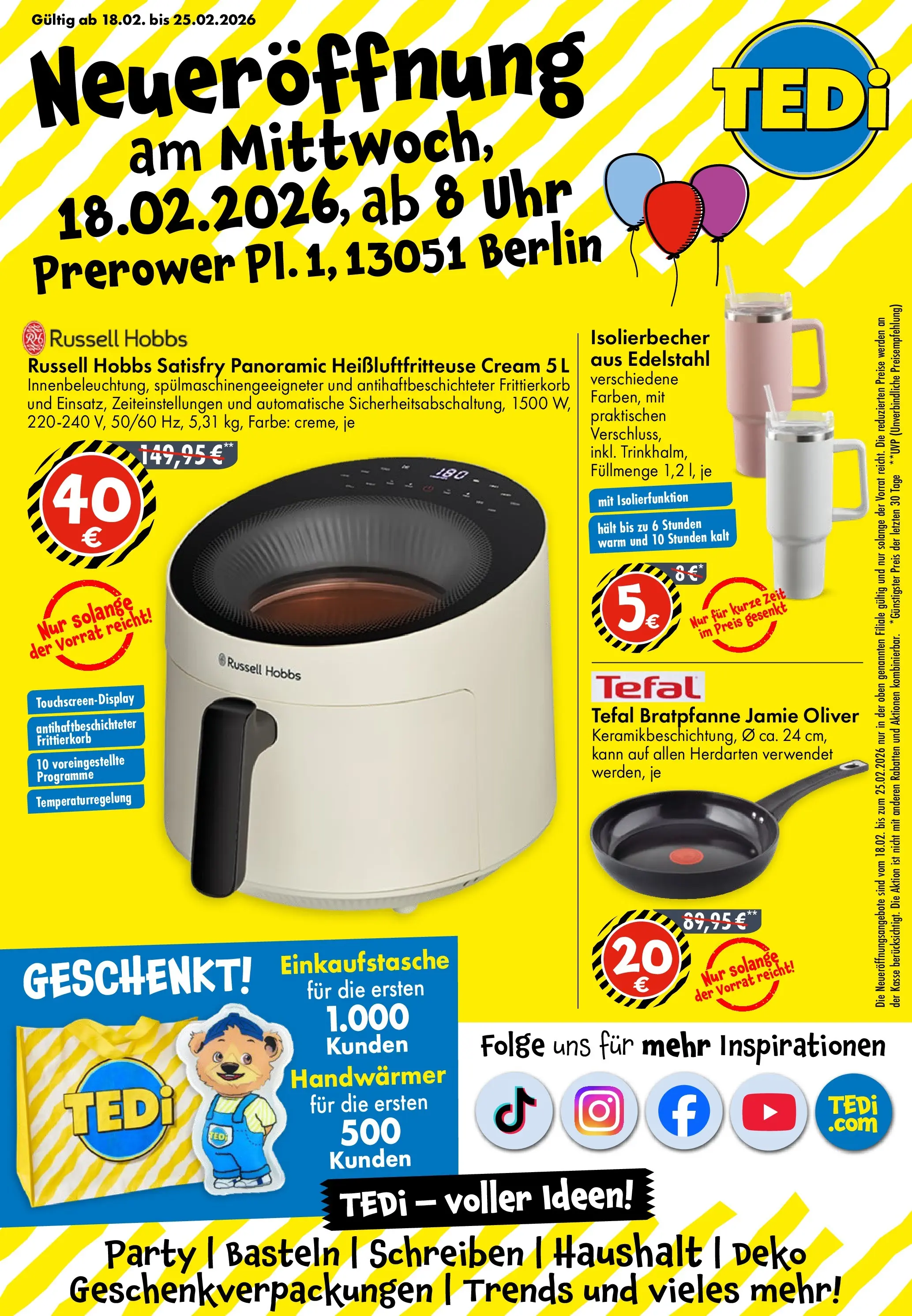 TEDi Neueröffnung Berlin Prerower Pl. 1