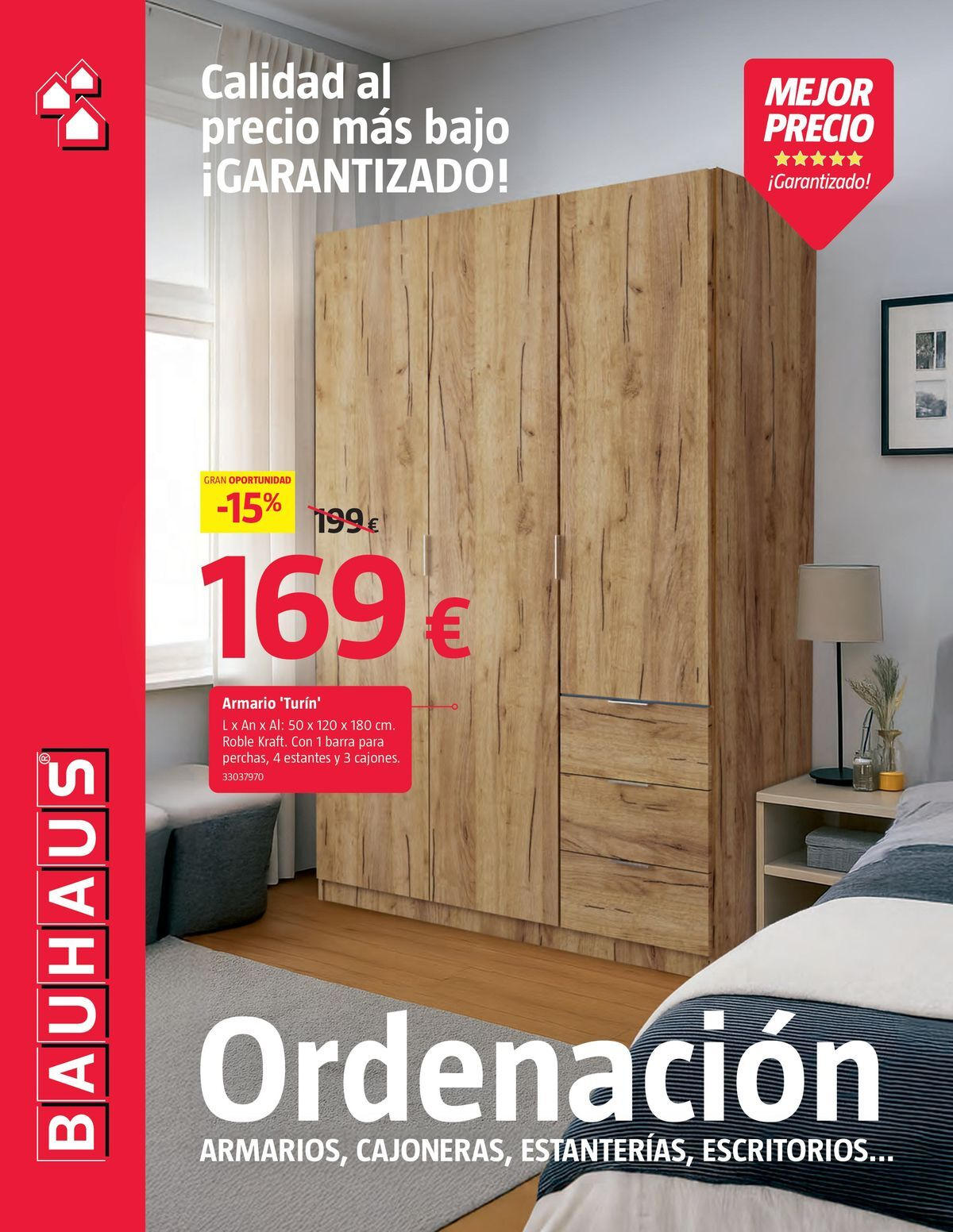 Ordenación. Armarios, cajoneras, estanterías y escritorios.