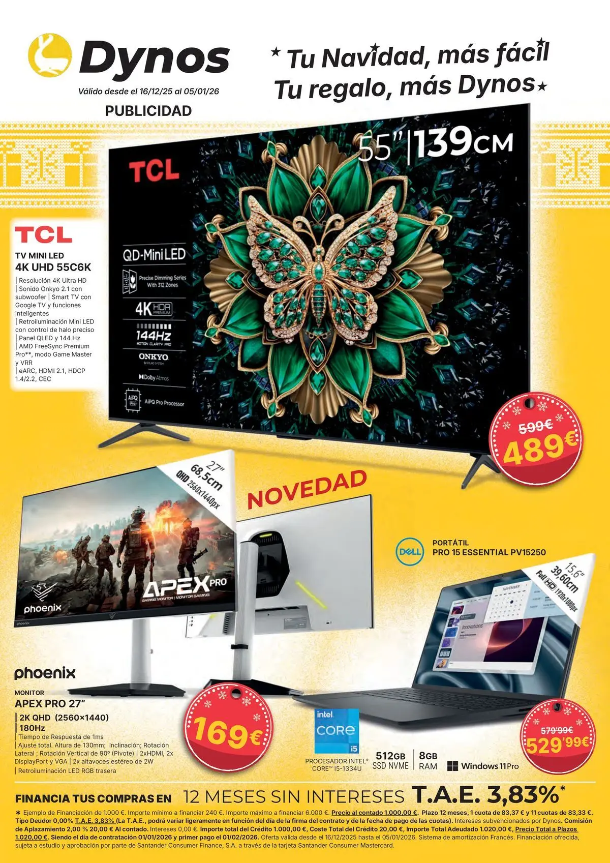 Tu Navidad, más fácil Tu regalo, más Dynos