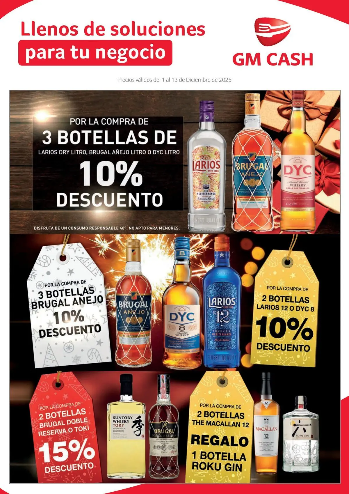 Precios válidos del 1 al 13 de Diciembre de 2025