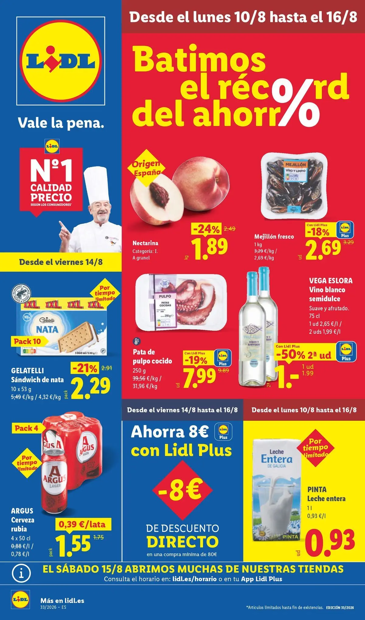 № 1 PRECIO- Ofertas válidas del 10/08 al 16/08