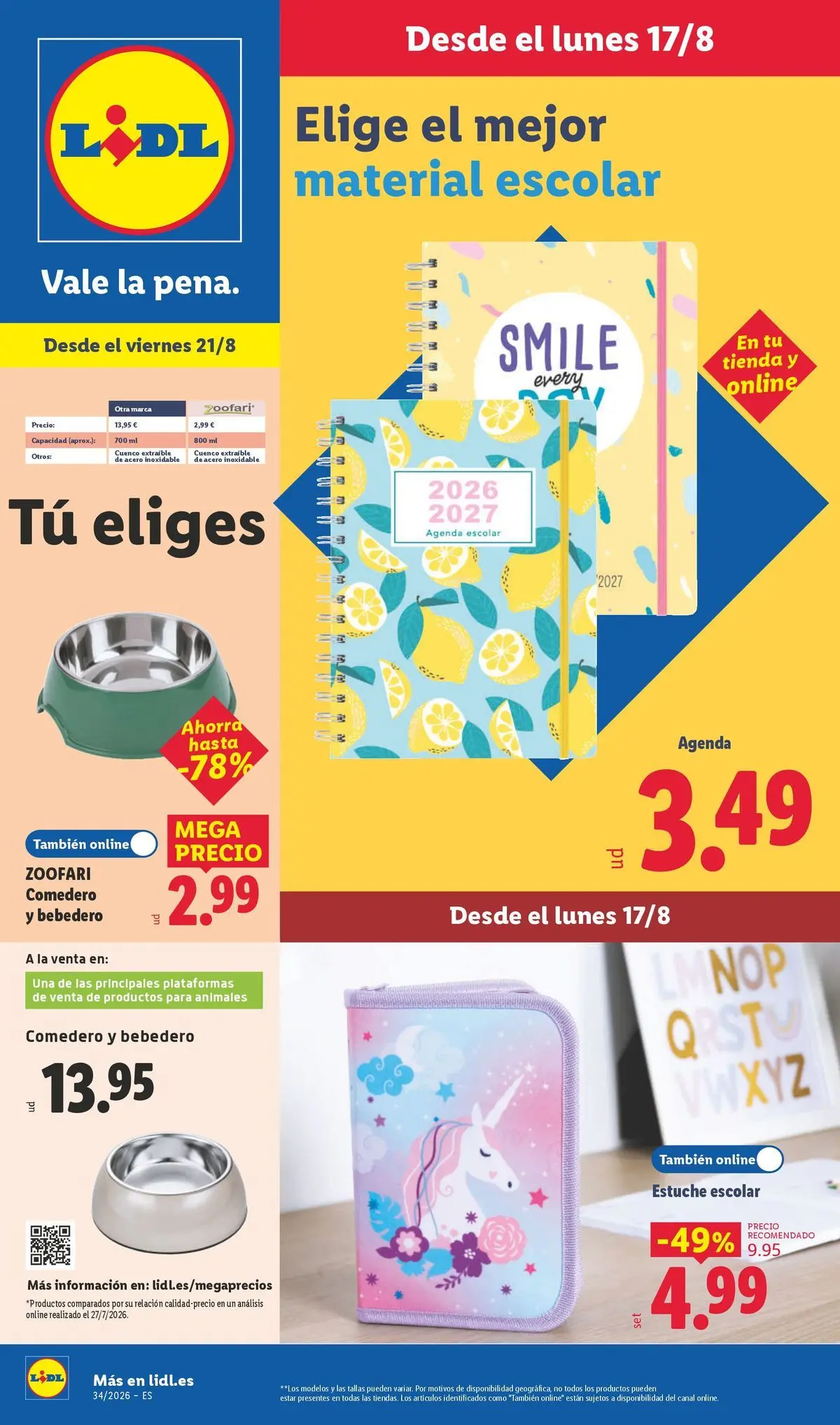 Bazar Lidl- Ofertas válidas del 17/08 al 23/08