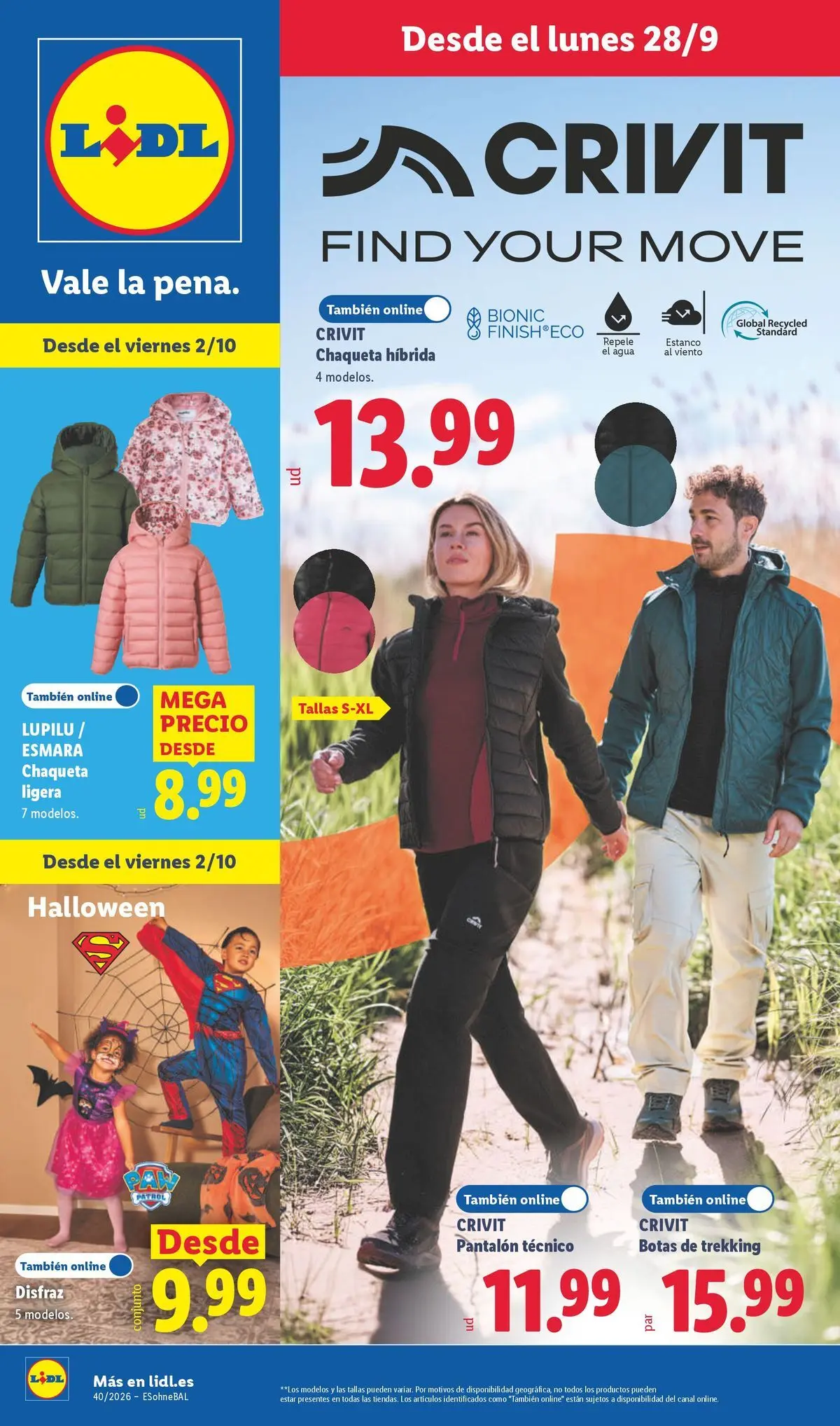 ¡Bazar Lidl!- Ofertas válidas del 28/09 al 04/10