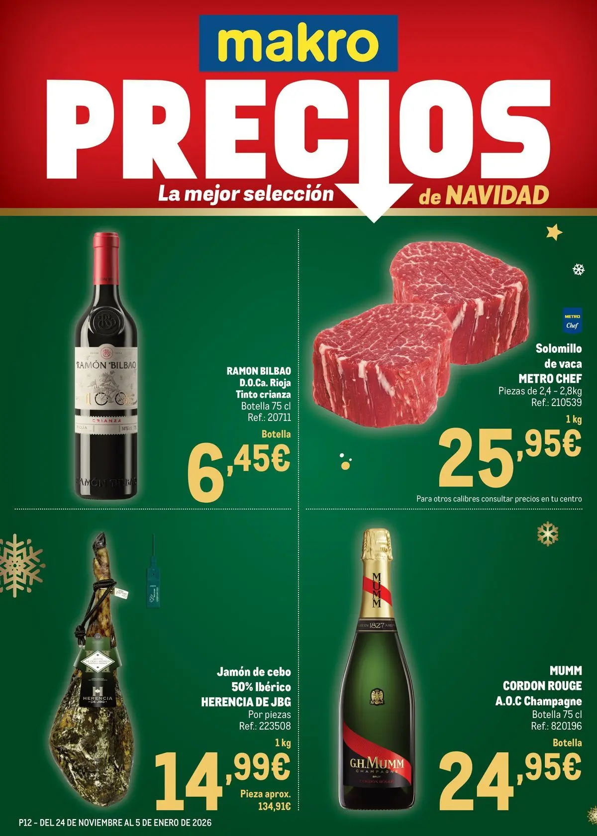 Makro Precios Navidad Centro