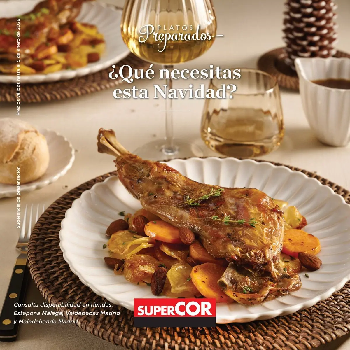 Precios válidos hasta el 5 de enero de 2026