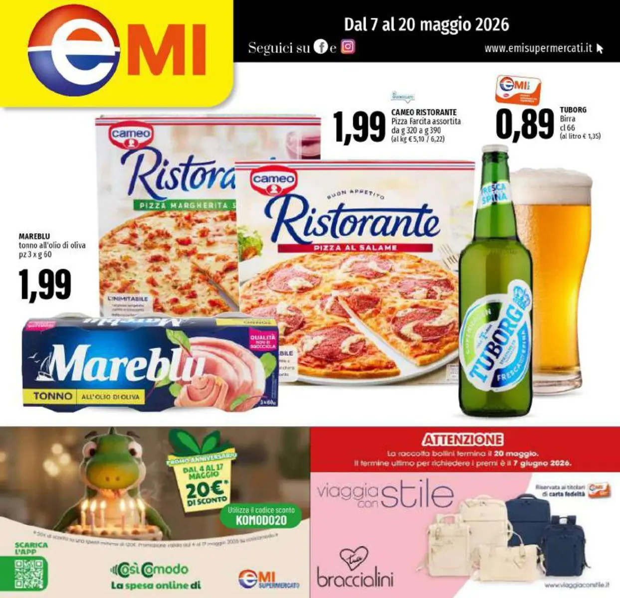 Dal 7 al 20 maggio 2026