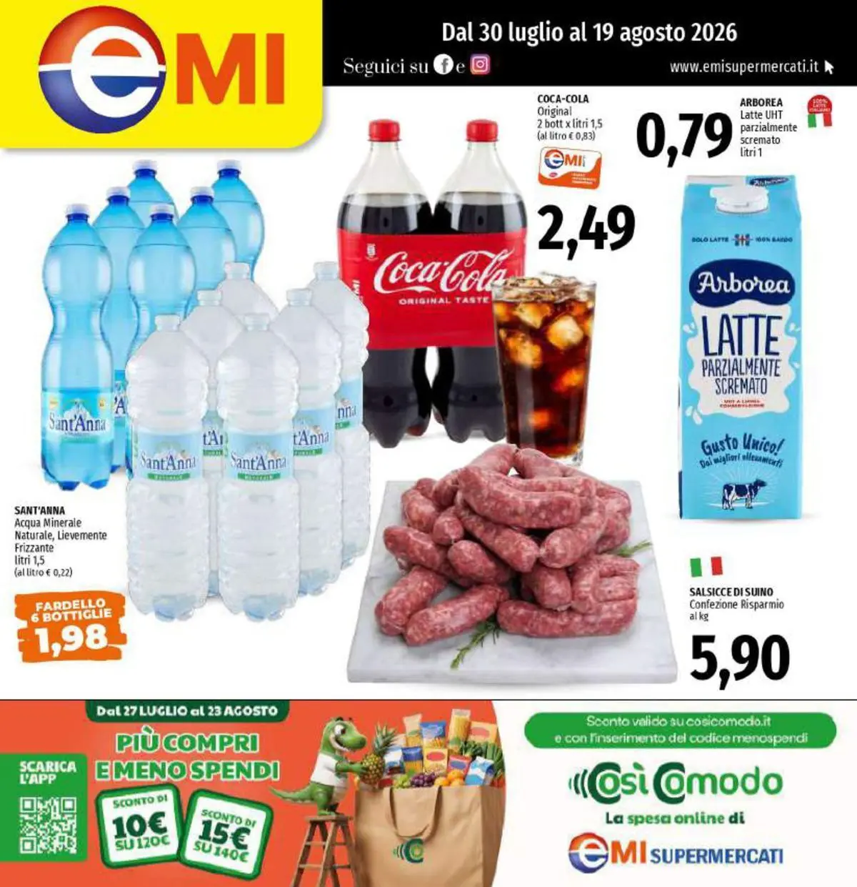Dal 30 luglio al 18 agosto 2026