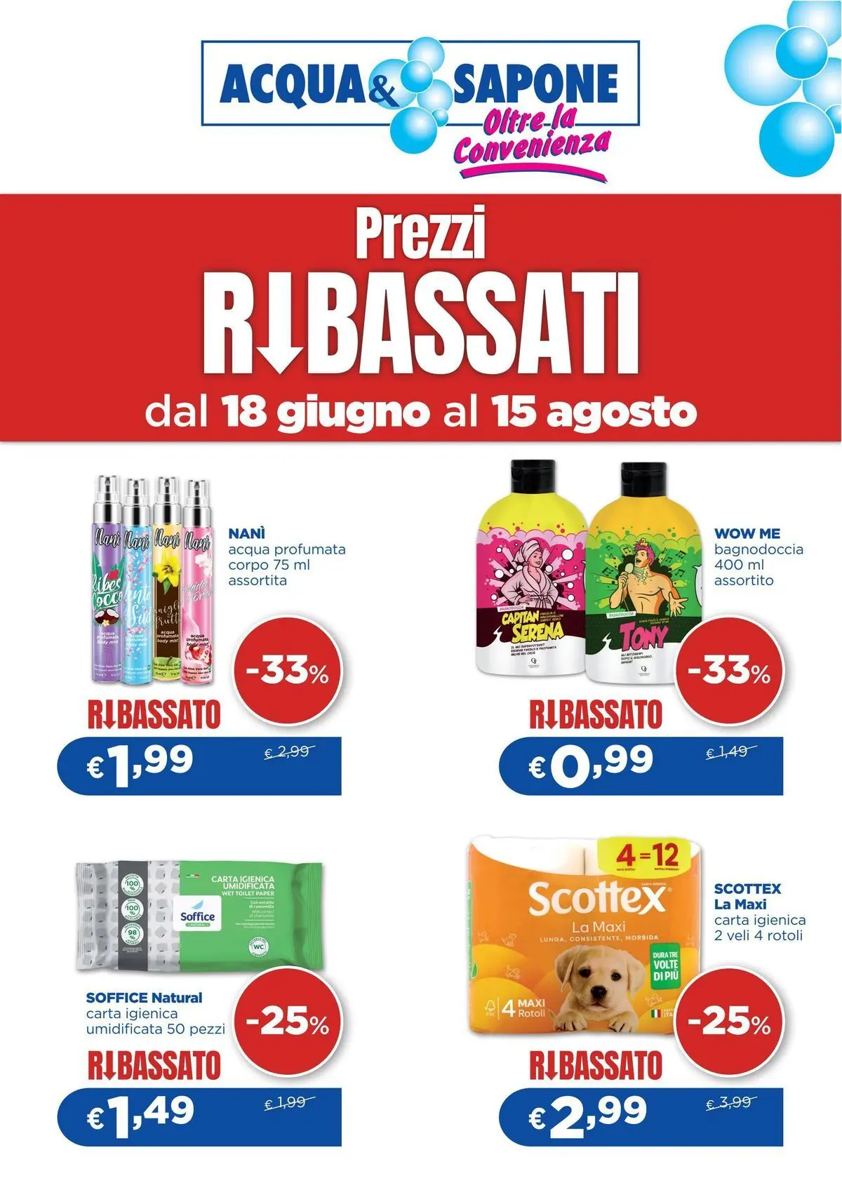 Prezzi ribassati