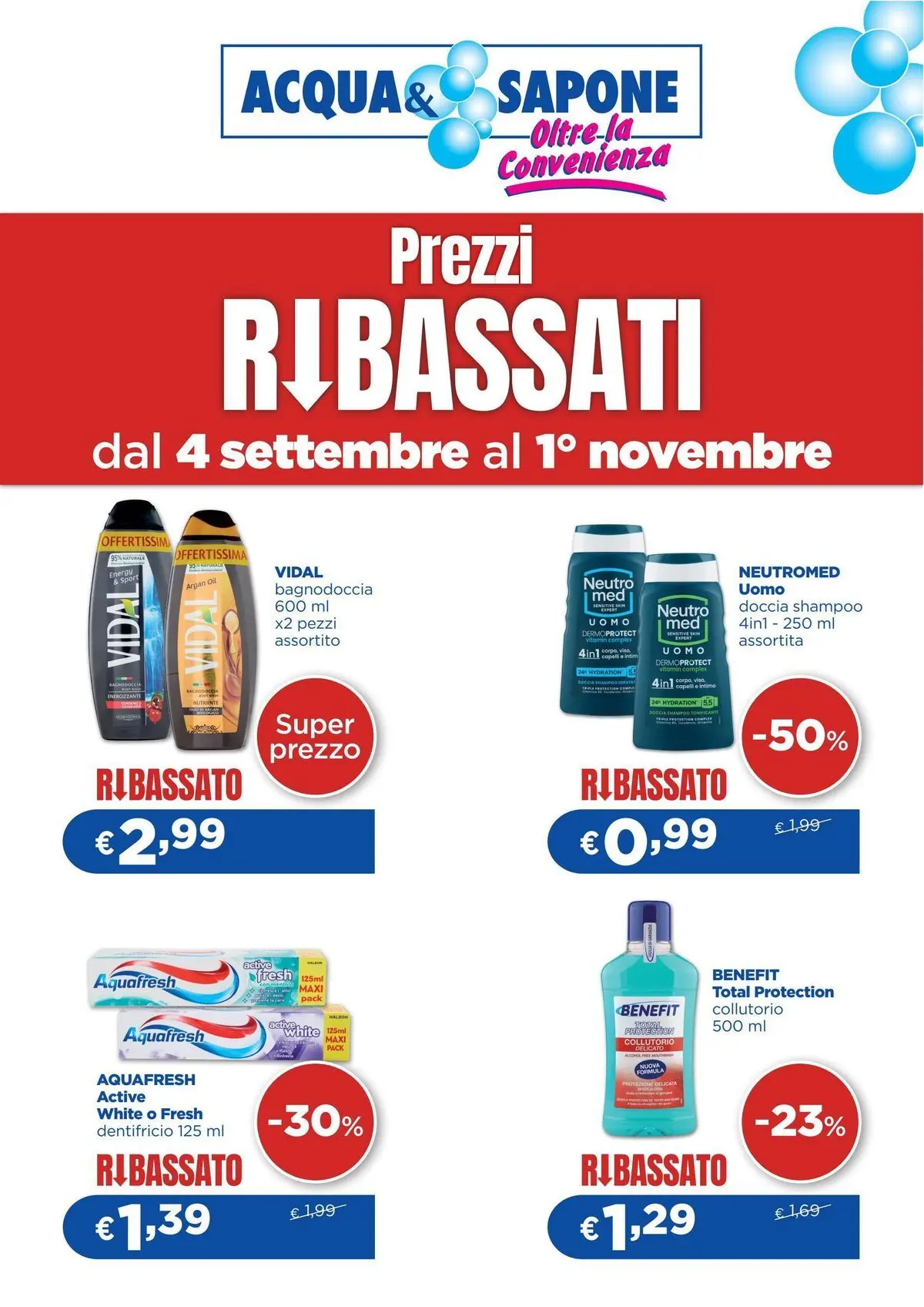 Prezzi ribassati