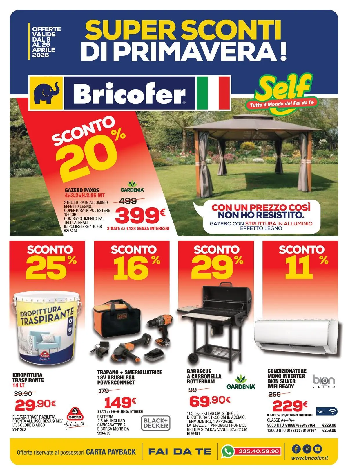 Super sconti di primavera!