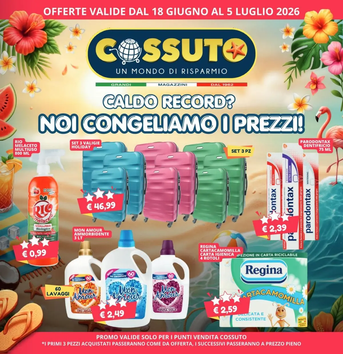 Noi congeliamo i prezzi!