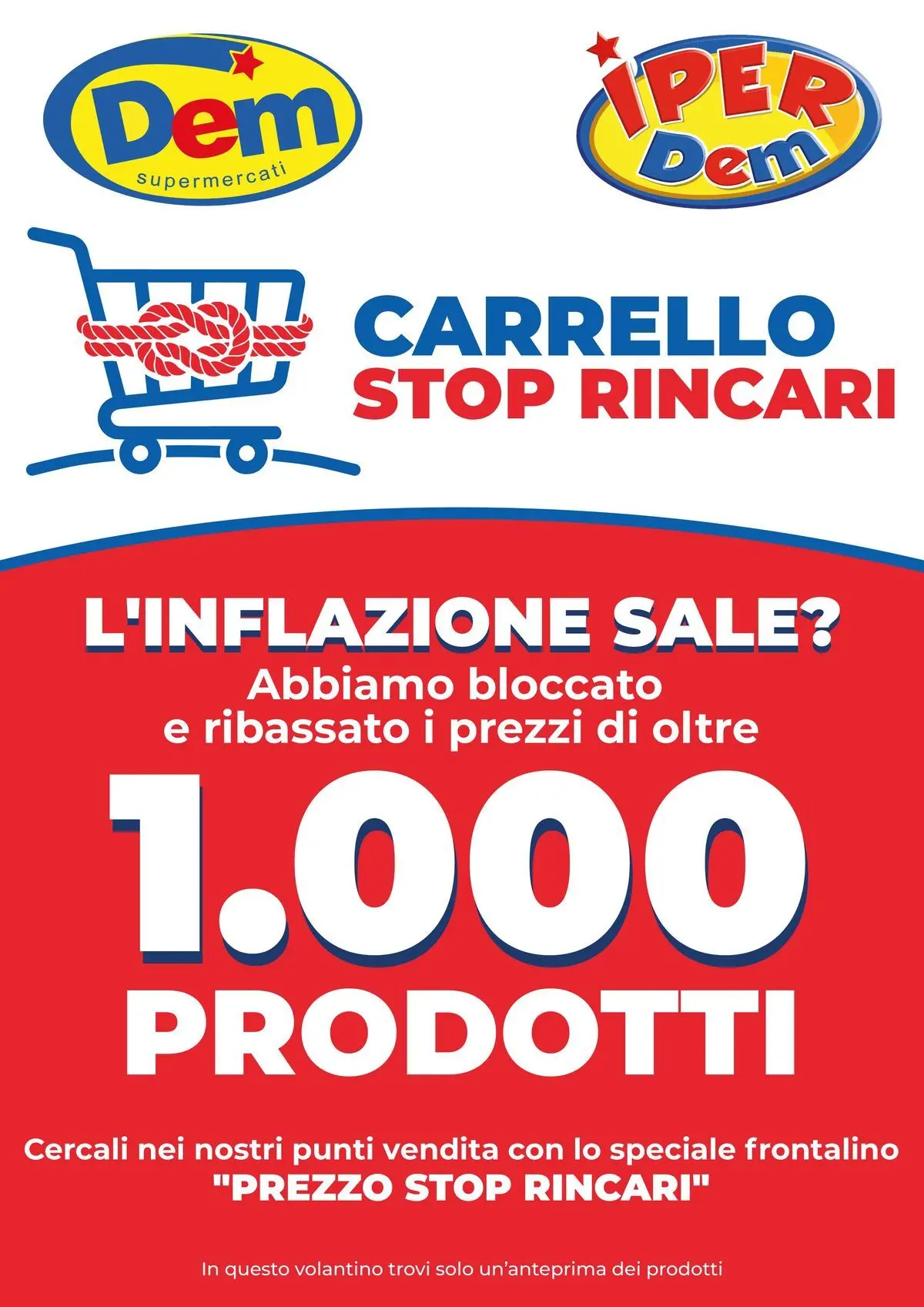 Carrello stop rincari