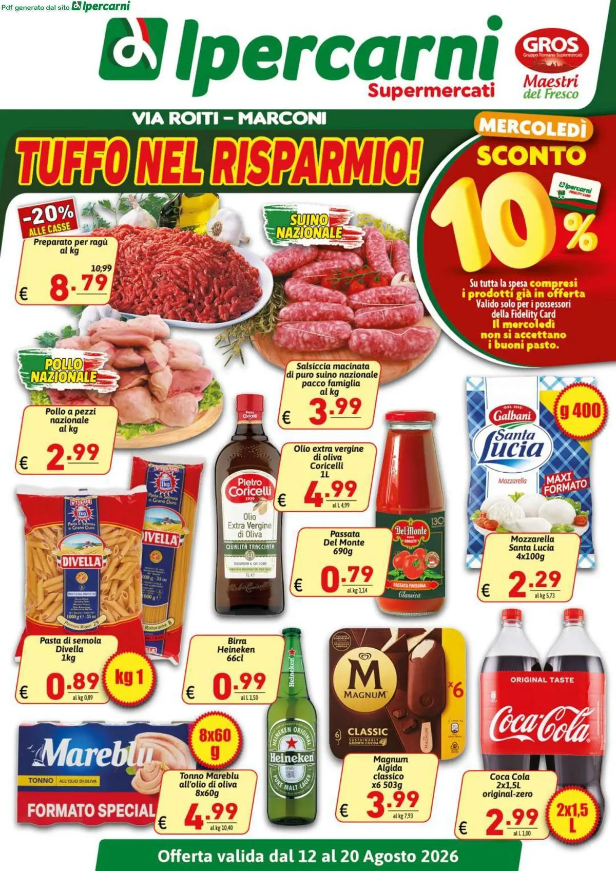 Tuffo nel risparmio!