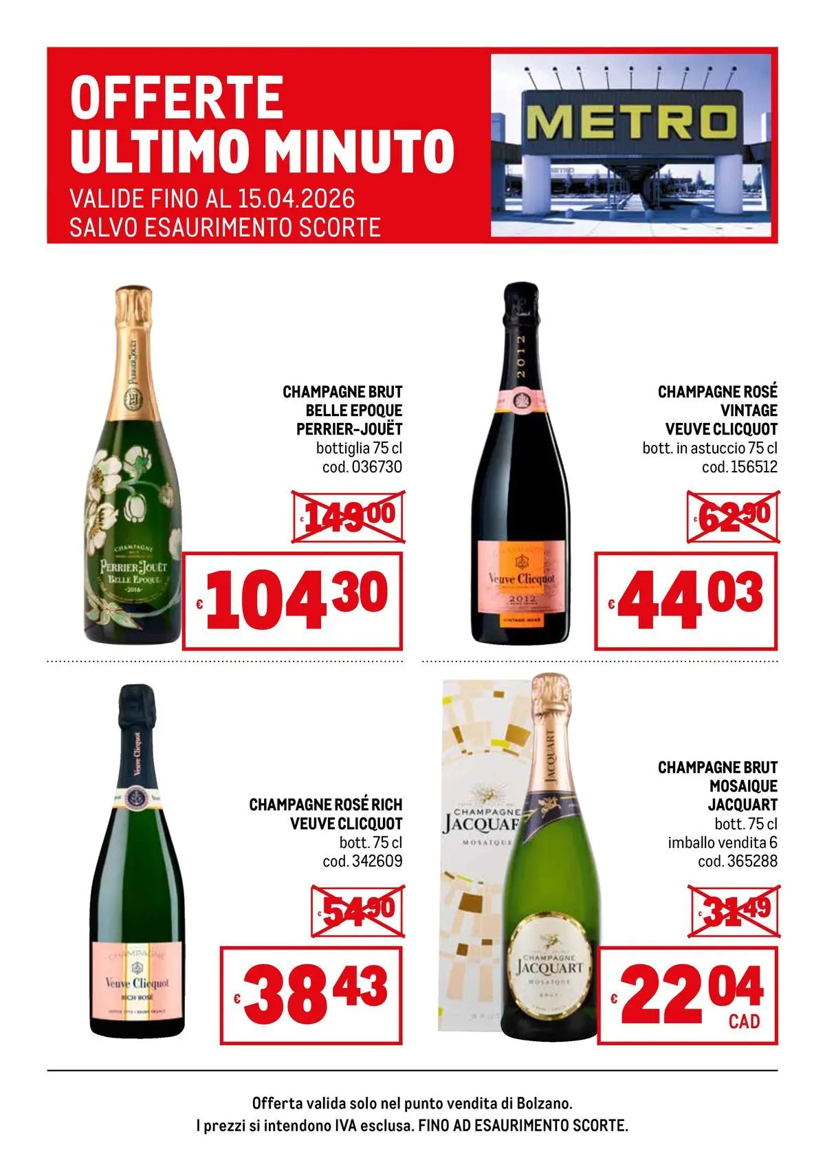Offerte Champagne Bolzano