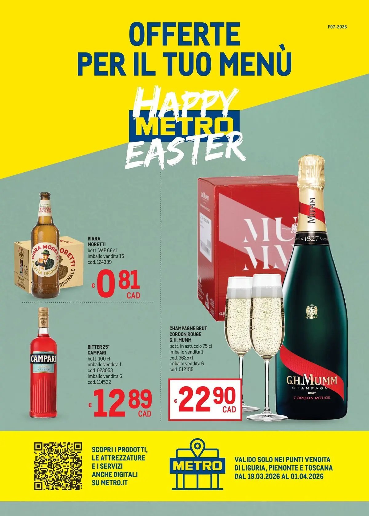 Offerte per il tuo Menù - AREA 2