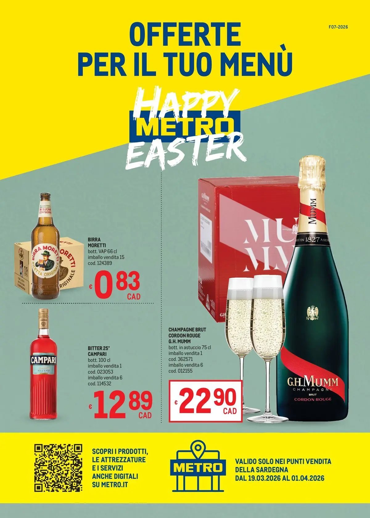 Offerte per il tuo Menù - AREA 4