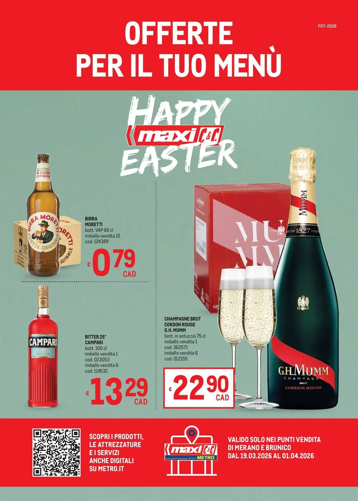 Offerte per il tuo Menù - MAXI