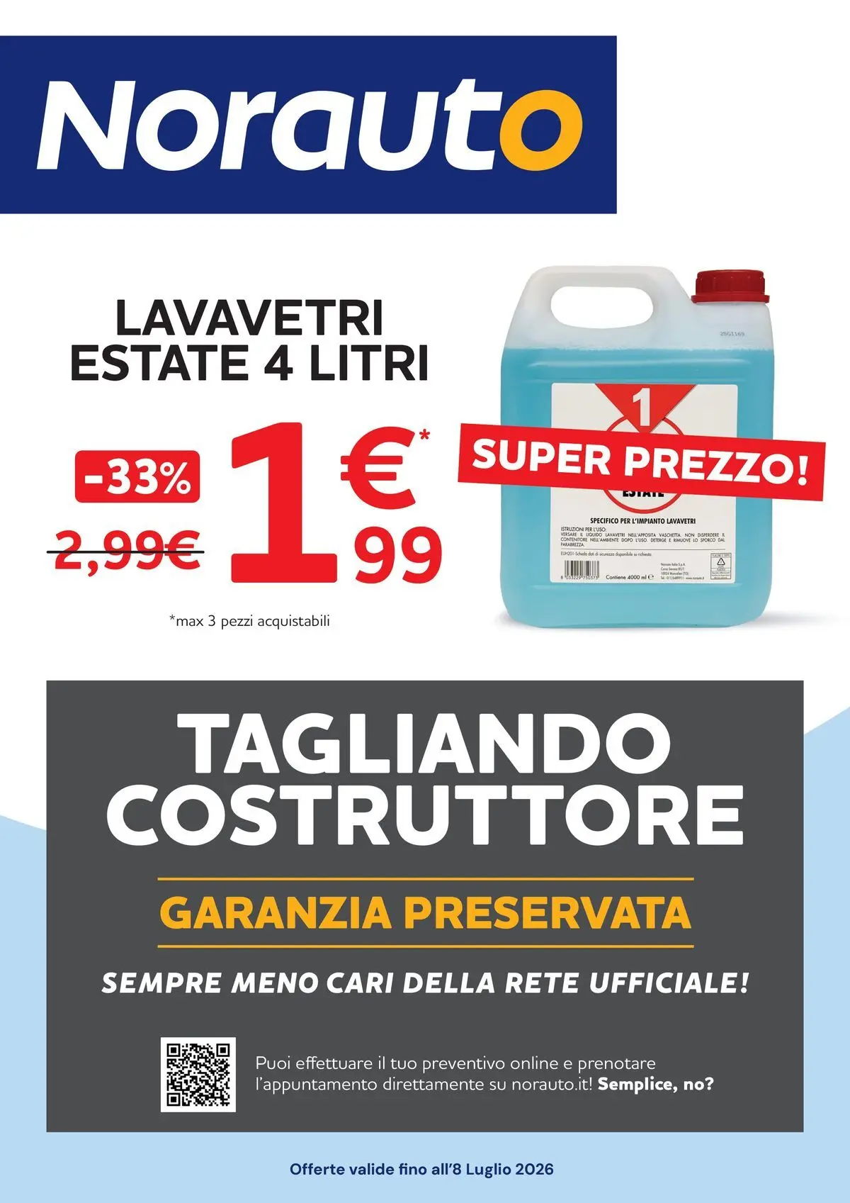 Tagliando costruttore