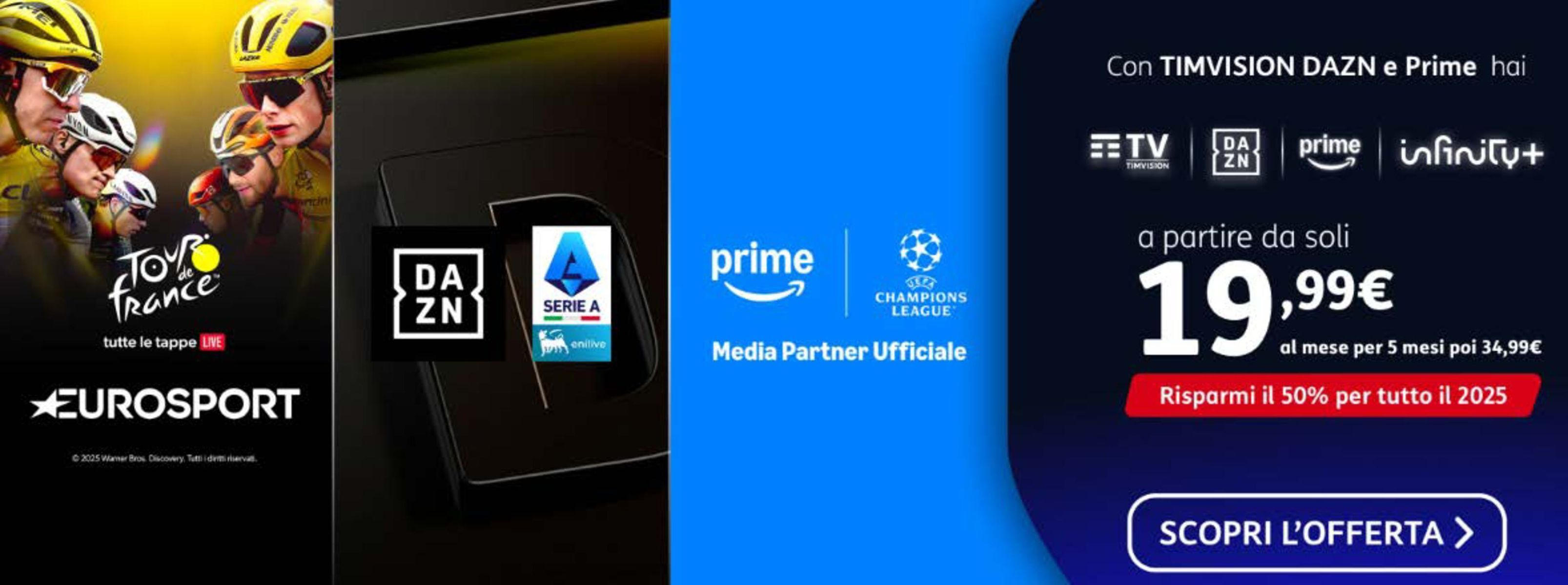 Can TIMVISION DAZN e Prime hai