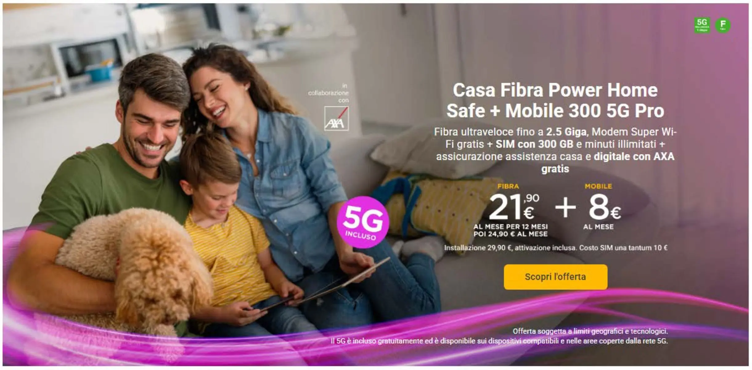 Casa Fibra Power Home Safe + Mobile 300 5G Pro