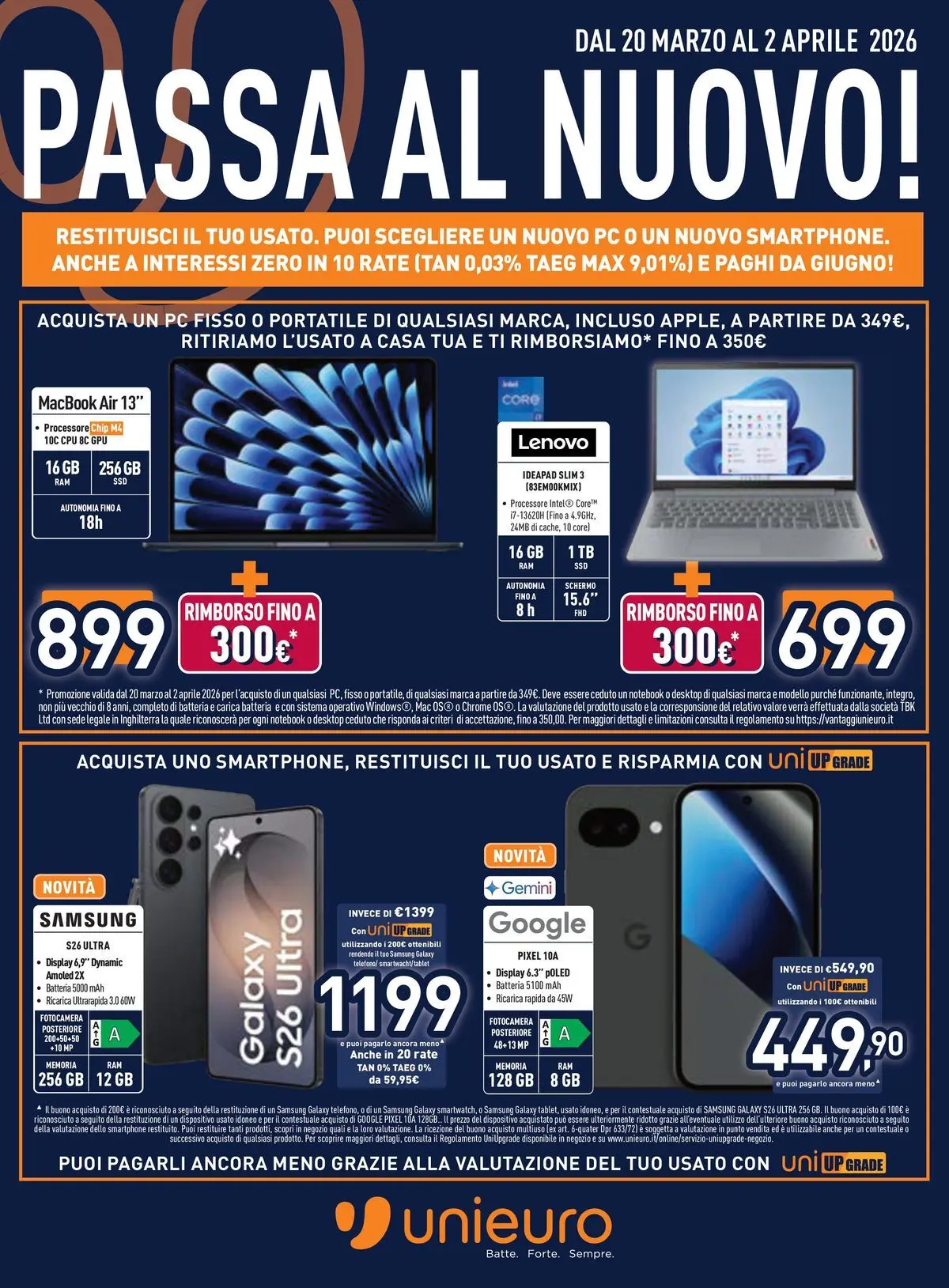 Passa al nuovo da Unieuro!