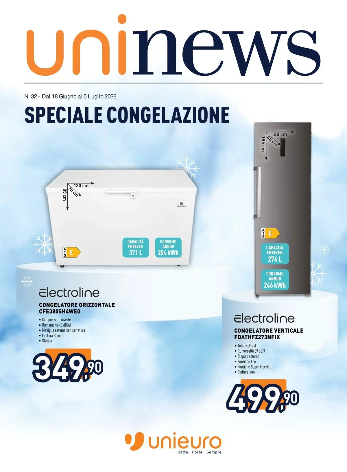 Speciale Congelazione da Unieuro!