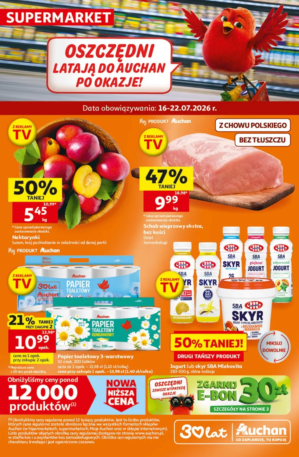 Oszczędni latają do Auchan po okazje!