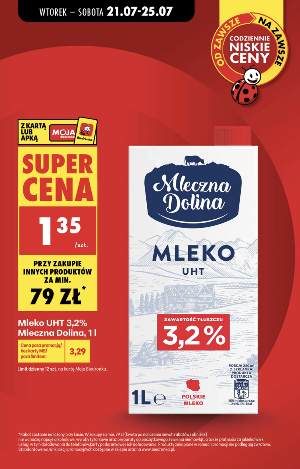 Dodatkowa promocja na mleko 